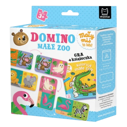 Domino. Małe zoo. Mały miś to lubi! Gra + książeczka, 3+