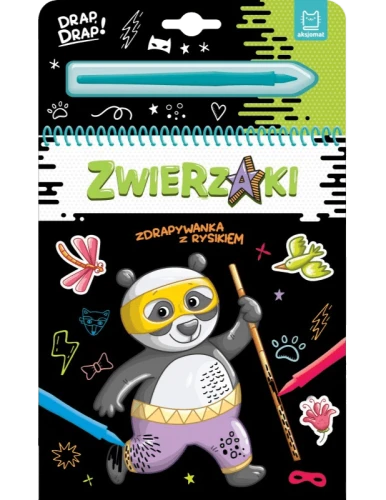 Zwierzaki. Zdrapywanka z rysikiem