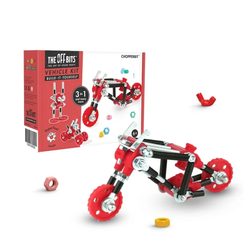 Zestaw ChopperBit - motocykl, zabawka konstrukcyjna + SuperTool